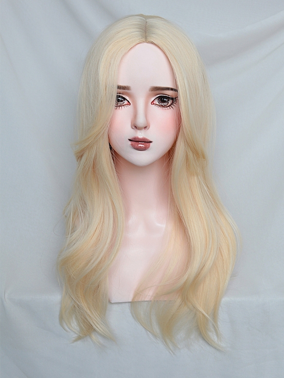 Evahair 2021 New Style Blonde Long Wavy Synthetic Wig Home EvaHair