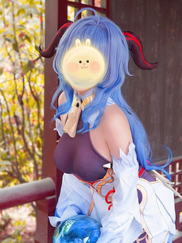 Evahair Genshin Impact Ganyucosplay costume with wig