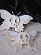 Evahair 2021 Gothic Style Butterfly and Skeleton Mashup Handmade White Hairpin