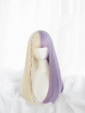 Synthetic Wigs With Pretty Bangs Full Bangs Synthetic Wigs And Fashion Wispy Fringes Wigs