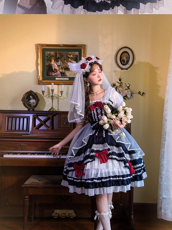 Evahair fashion short sleeve Cyanosis Lolita dress