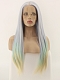 Unicorn Mix Color Synthetic Lace Front Wig