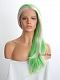 Evahair Green and Fore Pink Long Straight Synthetic Lace Front Wig 