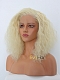 Fluffy Soft Curly Shoulder Length Blonde Synthetic Wig