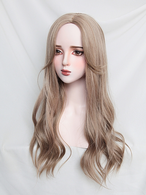 Evahair 2022 New Style Grayish Brown Long Wavy Synthetic Wig