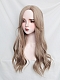 Evahair 2022 New Style Grayish Brown Long Wavy Synthetic Wig