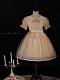 Solid Color Cotton Lace Double Skirt Doll Collar Doll Lolita OP