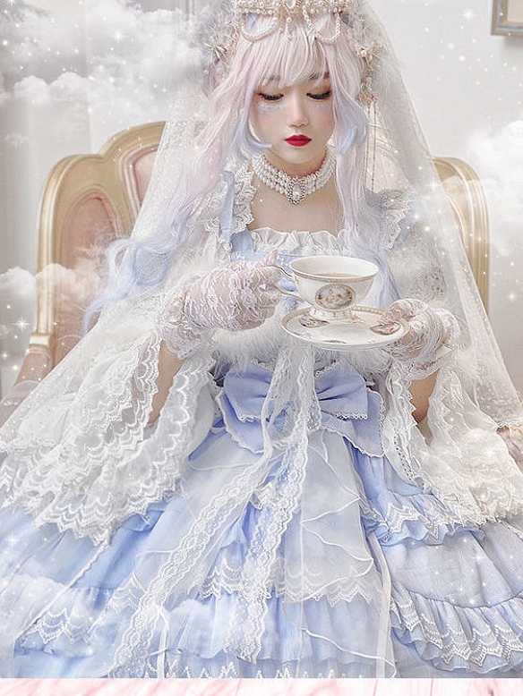 Evahair fashion hanayome style blue lolita dress