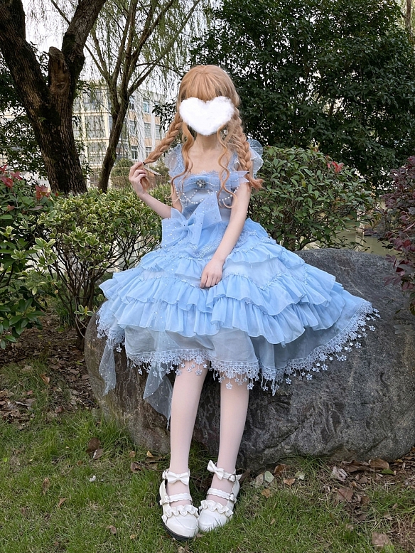 Evahair hanayome style strapless Lolita dress
