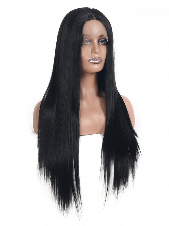 Evahair Fashion Style Sexy Black Long Straight Synthetic Wig All Synthetic Wigs Evahair 6173