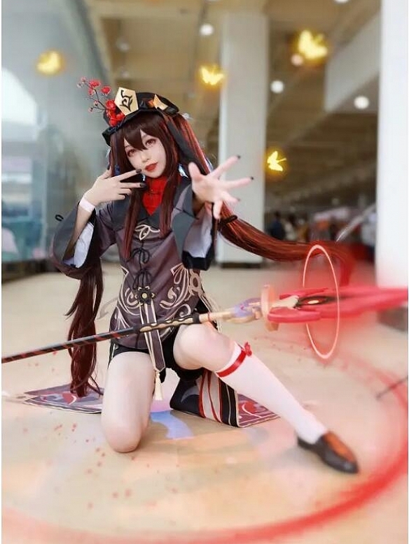 Evahair Genshin Impact Hutao cosplay costume