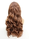 Evahair Fashion Style Brown Long Curly Synthetic Wig