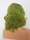 New Trendy Green Hair Color Shoulder Length Wavy Synthetic Lace Wig
