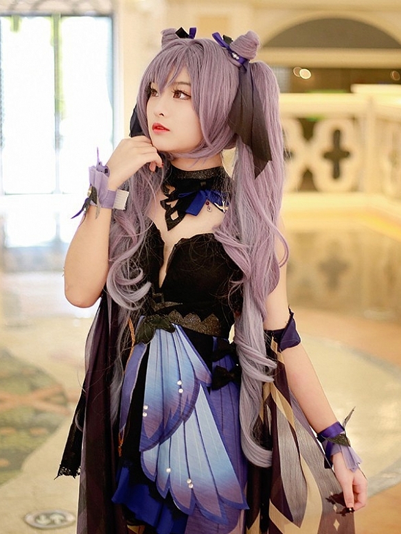 Evahair Genshin Impact new style Keqing cosplay costume