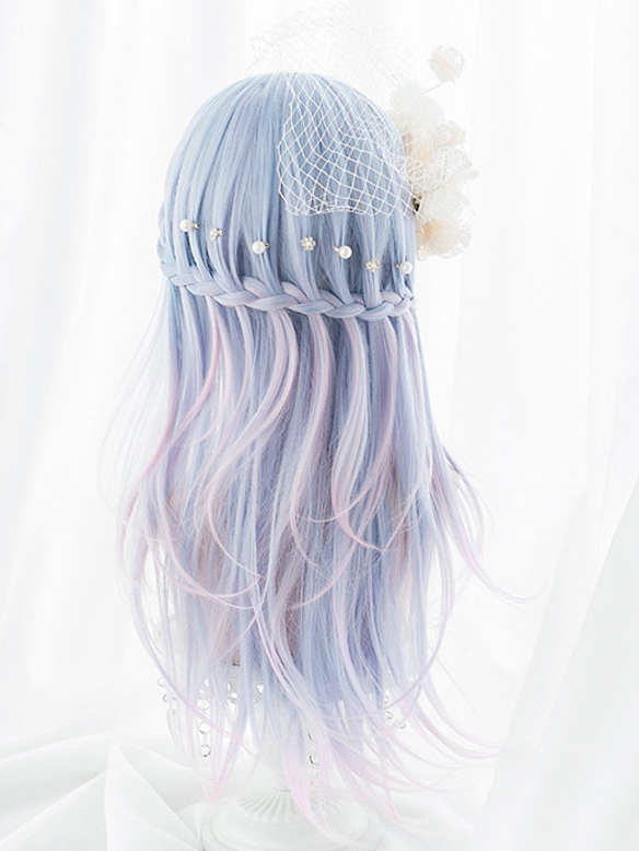 Limited--Evahair 2021 New Style Summer Unicorn Long Straight Synthetic Wig with Bangs