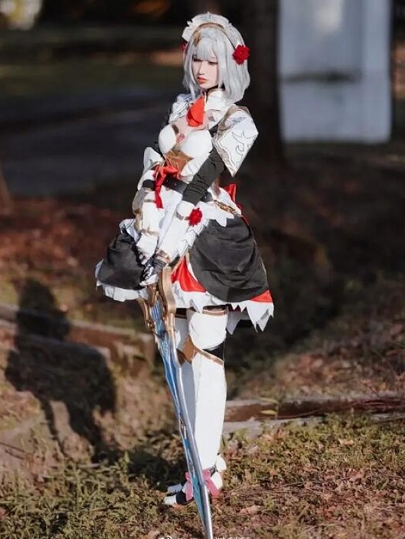 Evahair Genshn Impact Noelle cosplay costume