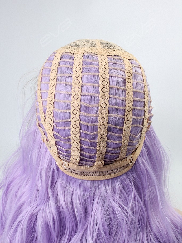 Lilac Ombre Wavy Capless Synthetic Wig