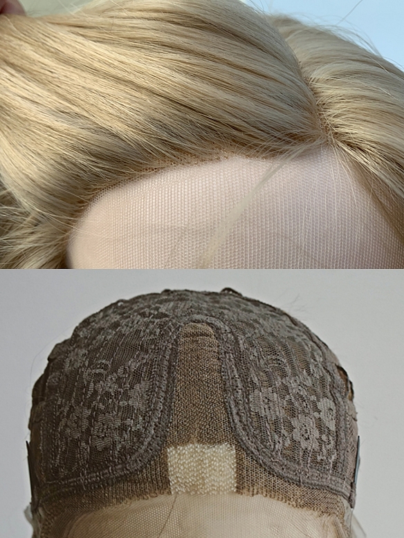 Preorder--Evahair 2021 New Style Blonde to Brown Ombre Medium Straight Synthetic Lace Front Wig