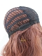 Cute Reddish Brown Shoulder Length Wavy Bob Synthetic Wig with Bangs