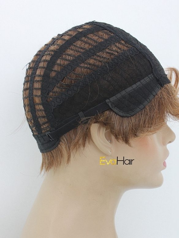 Short Brown Synthetic Wig Pixie Cut