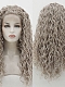 Evahair Fashion Style Grey Long curly Synthetic Wig