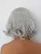 Silver Short Wavy Chin Length Synthetic Lace Front Wig