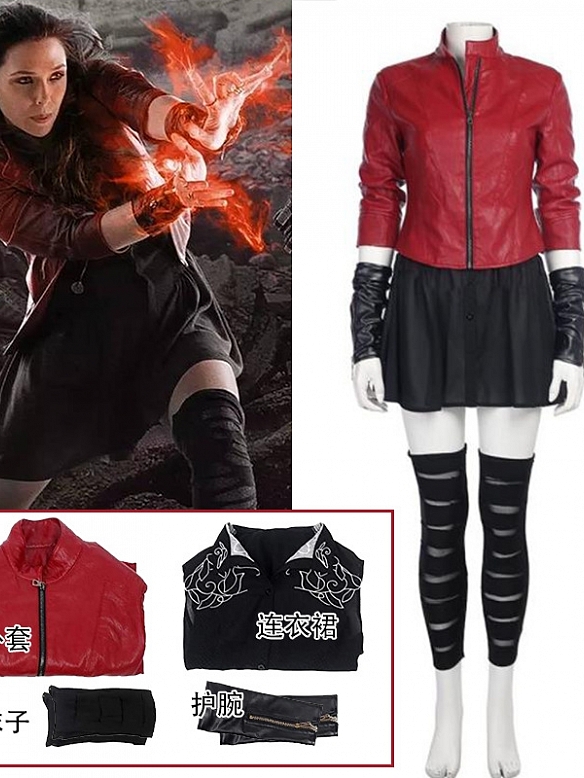 Evahair fashion Marvel Avengers Scarlet Witch cosplay costume
