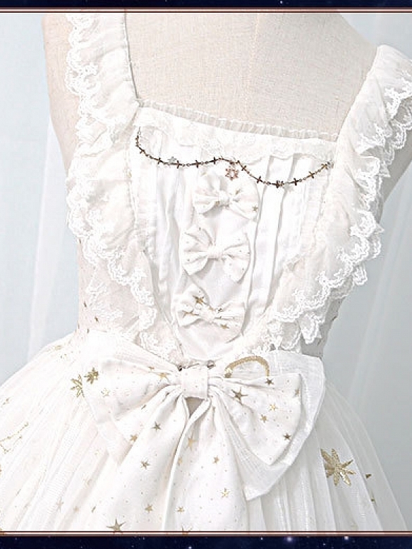 Evahair fashion star printed lolita ruffle dress