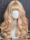 Evahair Sandy Golden Long Wavy Synthetic Wig with Bangs