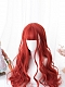 Evahair Cute Red Long Wavy Synthetic Wig with Bangs