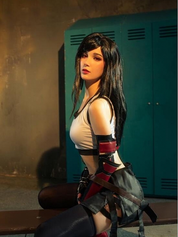 Evahair Final Fantasy VII Remastered Tifa cosplay costume