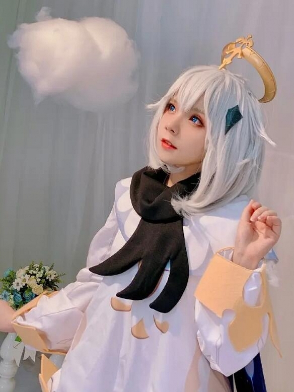 Evahair Genshin Impact Paymon cosplay costume