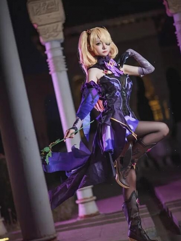 Evahair Genshin Impact Fischl cosplay costume