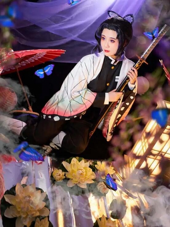 Evahair Demon Slayer Kochou Shinobu cosplay costume