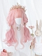 Evahair 2021 New Style Cherry Blossom Pink Long Wavy Synthetic Wig with Bangs