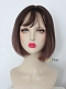 Pink Mix Purple Straight Bob Synthetic Chin Length Wig