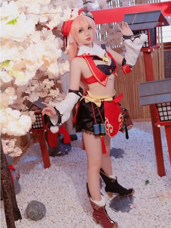 Evahair Genshin Impact Yanfei cosplay costume 