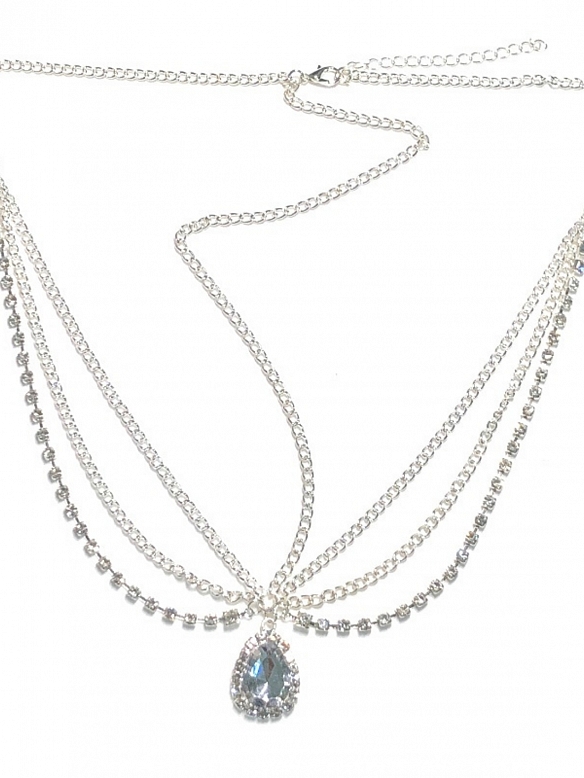 Evahair Pretty Silver Fashionable Head Chain