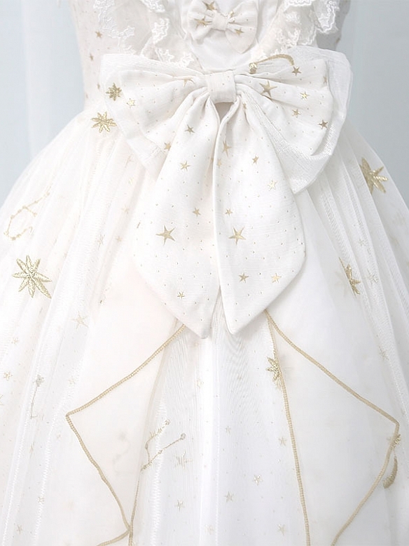 Evahair fashion star printed lolita ruffle dress