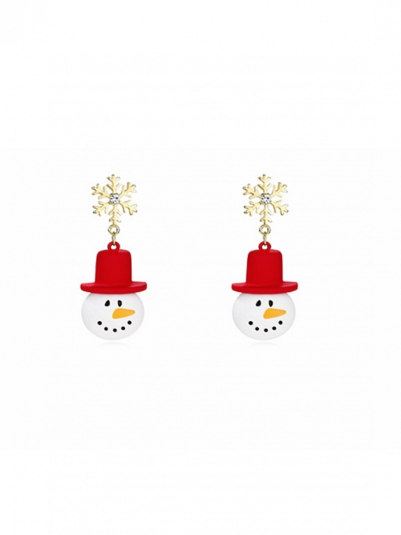 Evahair 2021 New Style Christmas Snowflake Earrings