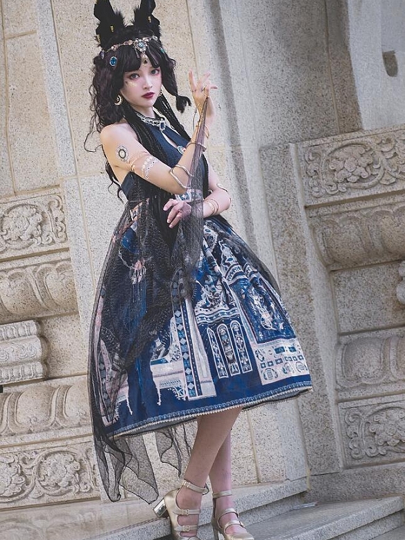Evahair fashion Egyptian style Cyanosis lolita dress