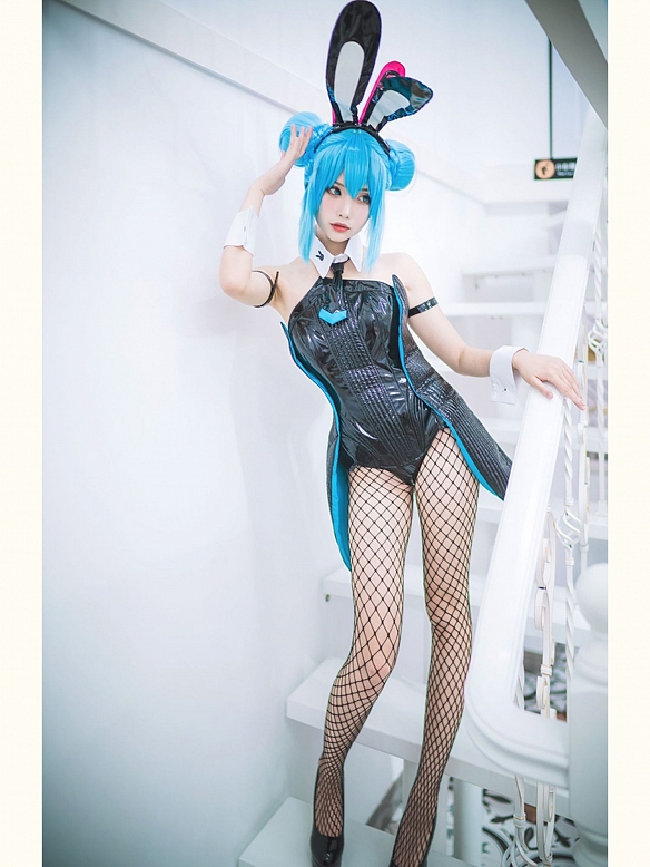 Evahair cute and sexy Bunny Girl style Miku cosplay costume