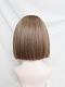 Evahair 2022 Honey Tea Linen Short Straight Synthetic Wig with Bangs