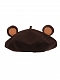 Cute Little Brown-Bear-Ears Woollen Beret Hat