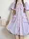 Evahair beautiful purple lolita dress for young girl