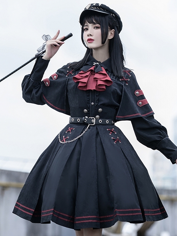 Evahair fashion dark punk style lolita suits