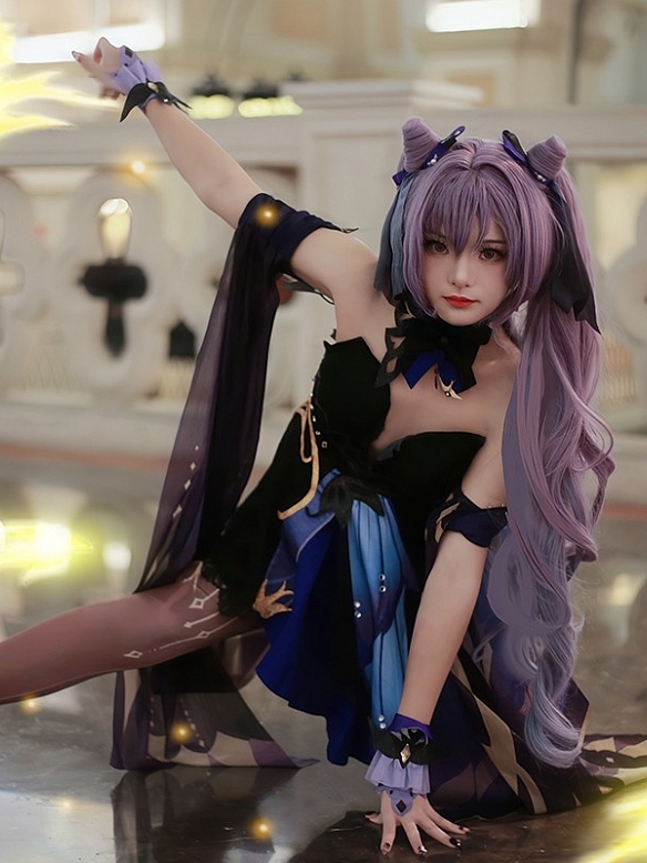 Evahair Genshin Impact new style Keqing cosplay costume
