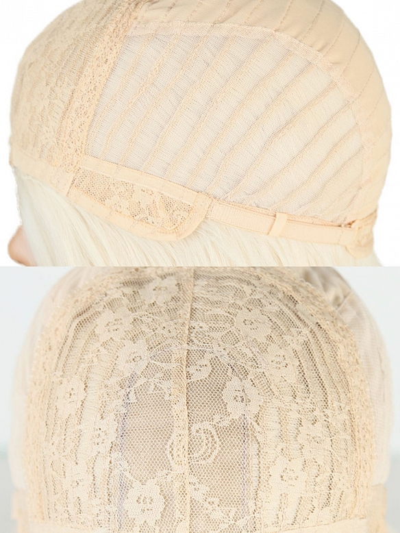 Evahair 2021 New Style Half Black and Half Beige Long Straight Synthetic Wig