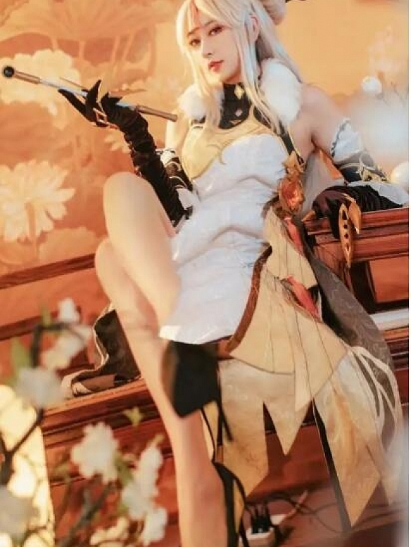 Evahair fashion Genshin Ningguang cosplay costume