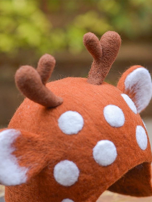 Christmas Elk Elf Mori Hat